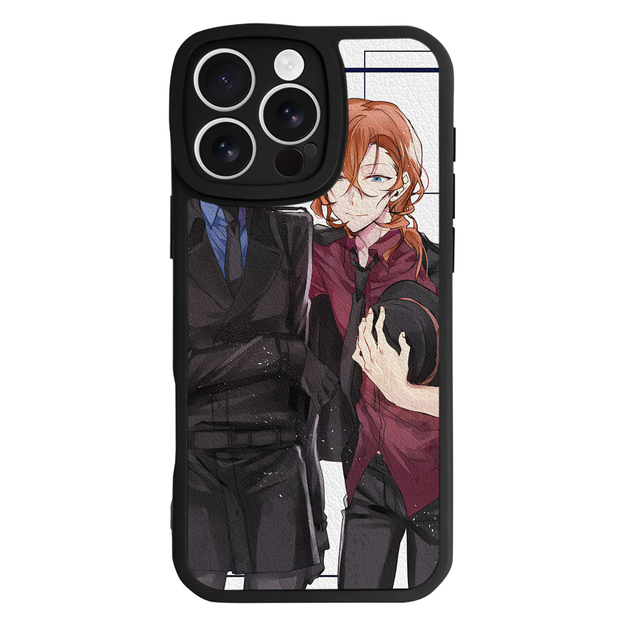 （画像用） 文豪ストレイドッグス Bungo Stray Dogs 【iPhone 16シリーズ対応】シリコンスマホケース（レザー調） 材質：シリコン